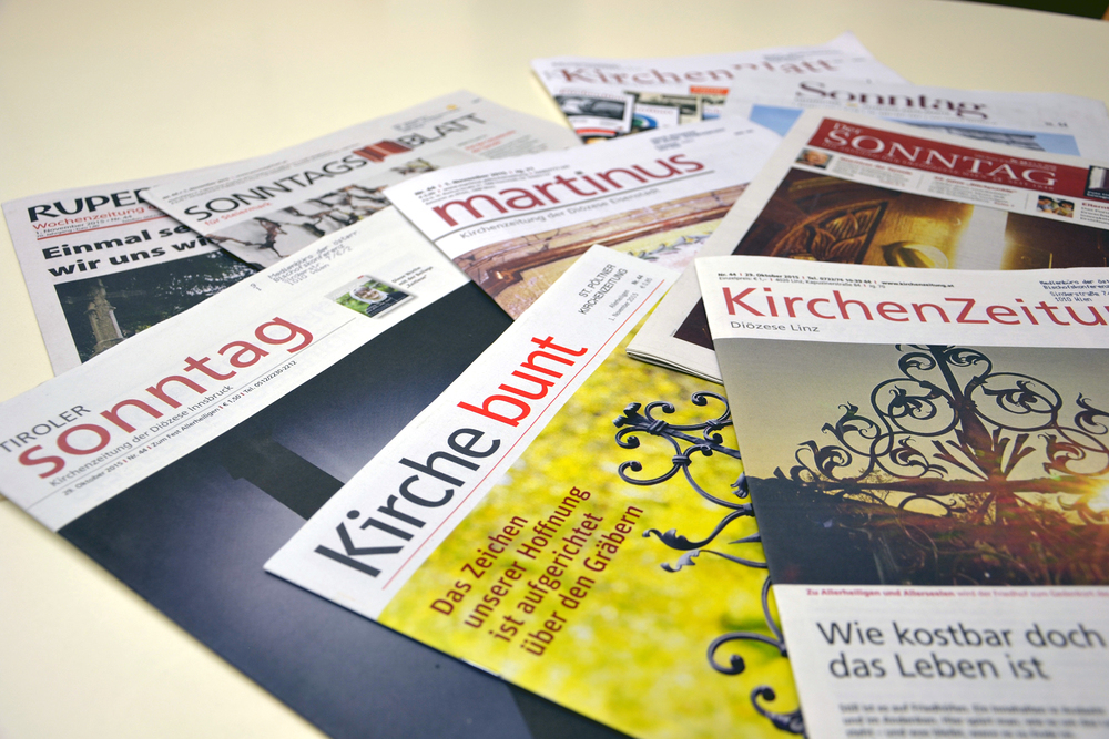 Österreichische Kirchenzeitungen / Copyright: Kathpress / Henning Klingen Österreichische Kirchenzeitungen